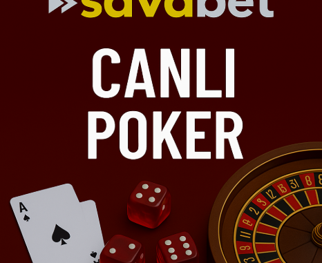 Savabet canlı poker masaları, gerçek krupiyelerle rekabet heyecanını artırır.